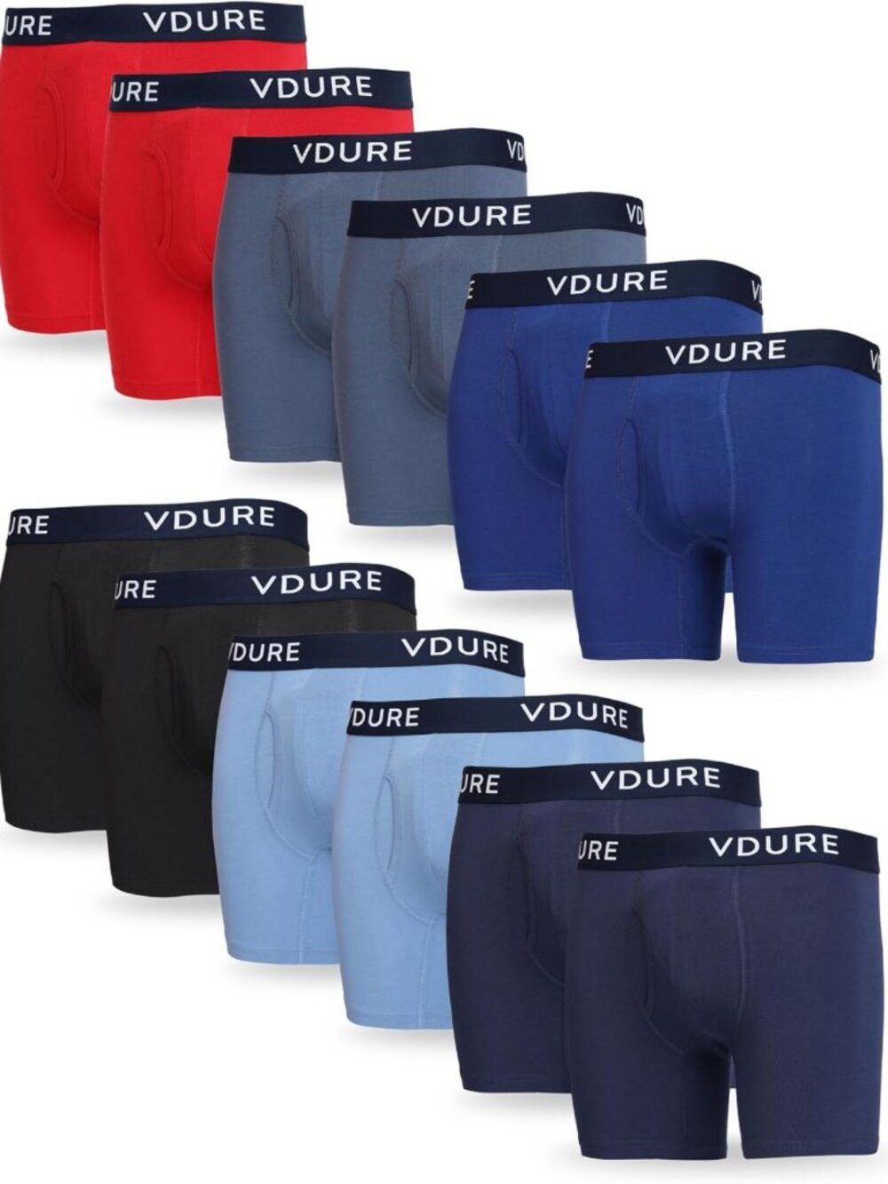 Breathable Cotton Stretch Men's Boxer Briefs Multi-Pack - Comfortable & Stylish